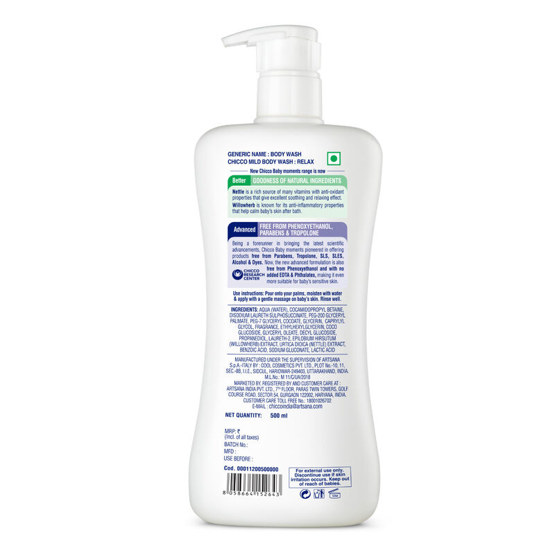 Baby Mild Bodywash Relax (500ml) image number 1
